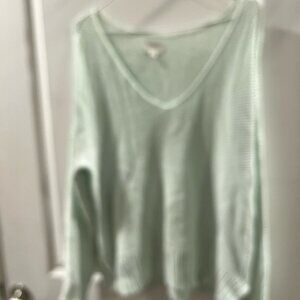 Lucky Brand Mint V-Neck Sweater